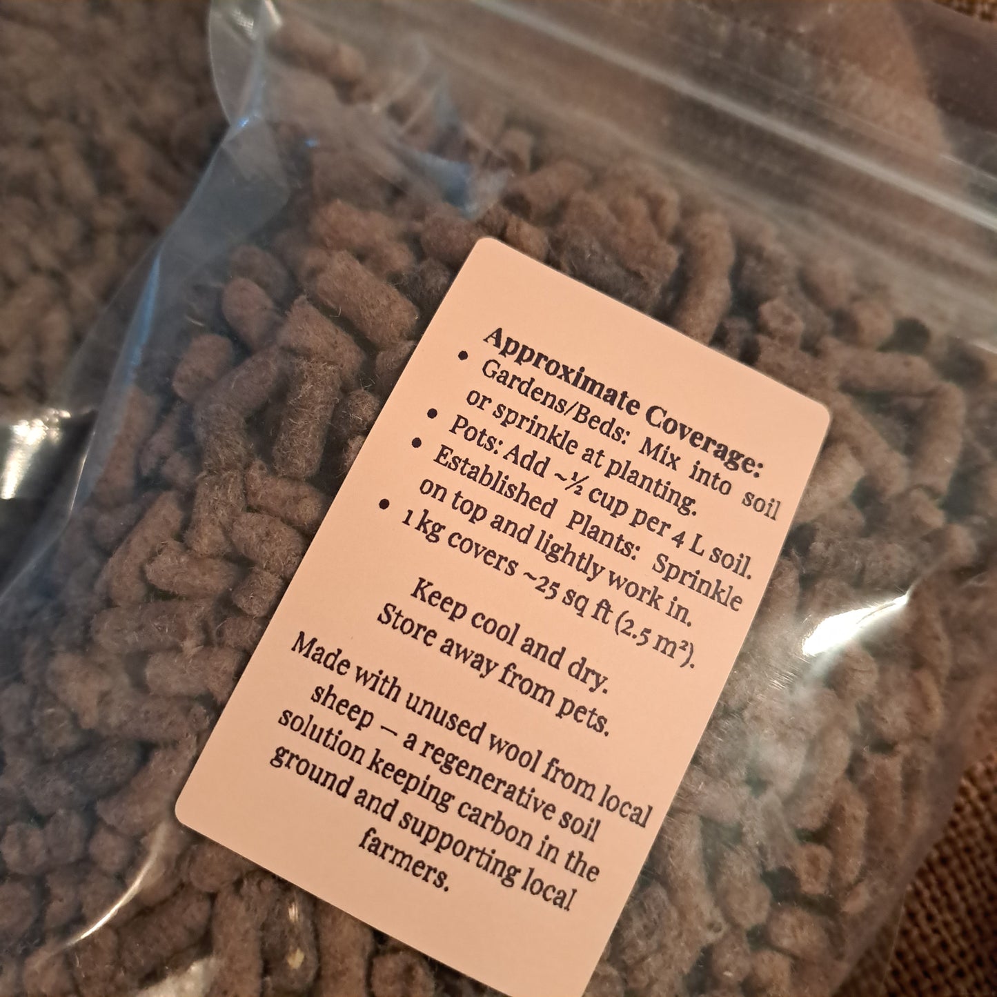 Wool Pellet Garden Fertilizer