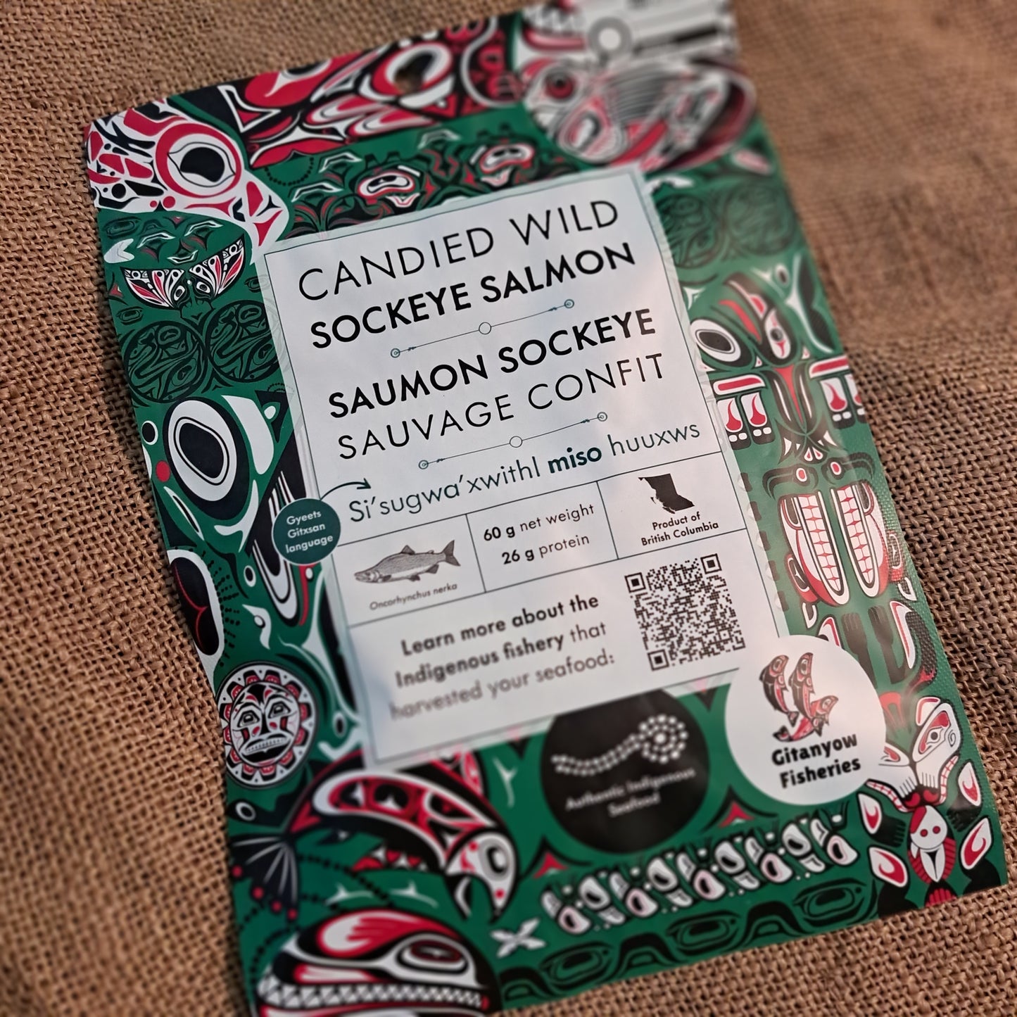 Candied Wild Sockeye salmon
