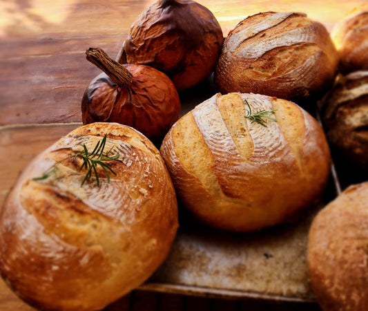 Roasted Squash Rosemary Sourdough Bread - Beaver Valley