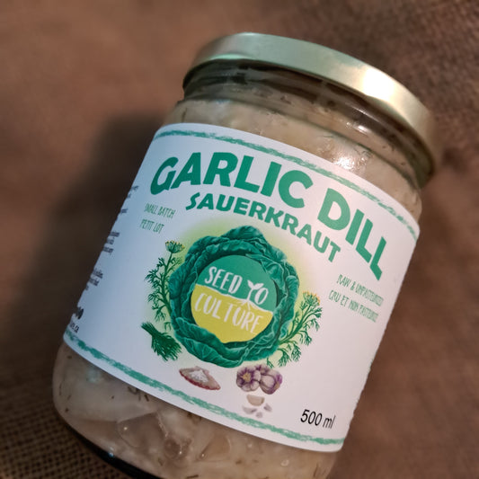 Garlic Dill Sauerkraut - Lillooet, BC