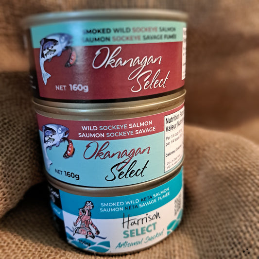 Smoked Keta salmon 160g (canned)