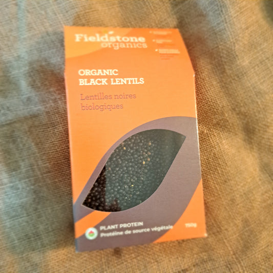 Organic Black Lentils - 750g
