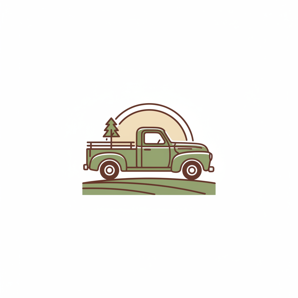 Farm truck illustration